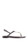 Fendi Brown Minimalist Sandals