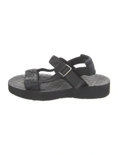 Pre-owned Fendi Sandals In Black