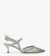 Fendi Colibri Lite Slingback In Green Matcha Ff Mesh Women In Matc Match
