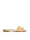 Fendi Sandals In Nudo Rafia