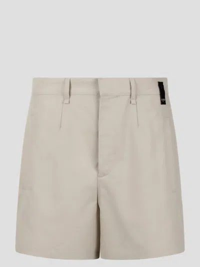 Fendi Sartorial-cut Shorts Trousers In Jojoba_biege