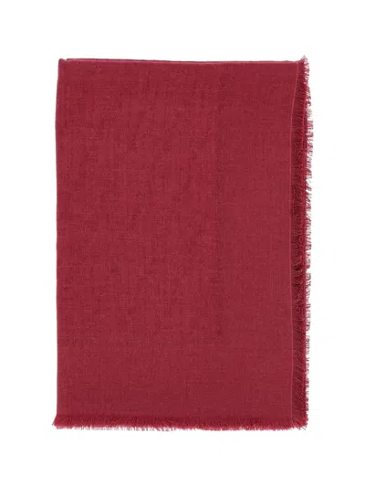 Fendi Scarf "ff" In Red
