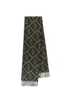 Fendi Woman Scarf Woman Green Scarves In Green