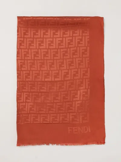 Fendi Scarf Woman In Metallic