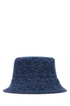 Fendi Cappello Da Pescatore In Denim Ricamato  Uomo In Blue