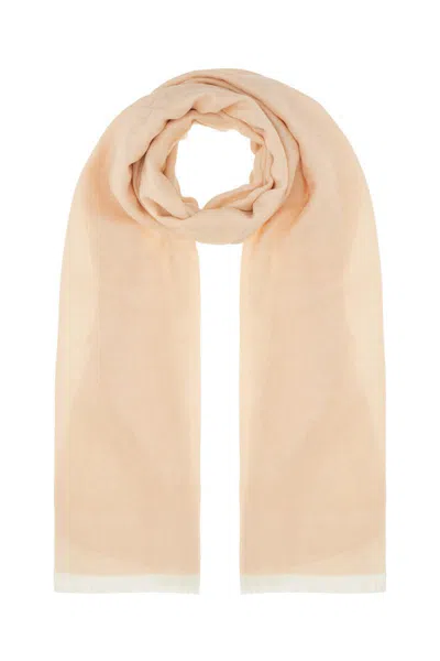 Fendi Pink Silk Blend Scarf