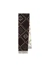 Fendi Rectangular Scarf Featuring Fringe Detail In Blue