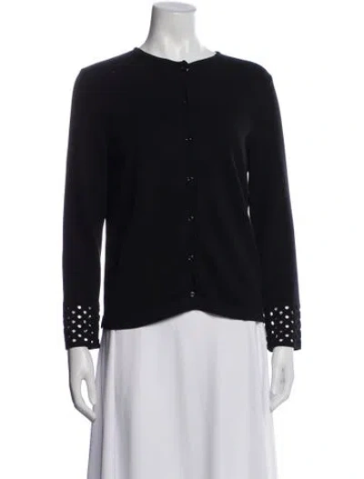 Pre-owned Fendi Scoop Neck Sweater In Blue