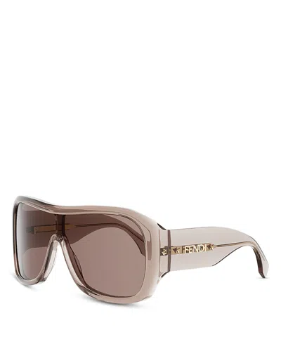 Fendi Screen Shield Sunglasses In Brown