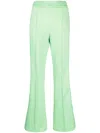 Fendi Seam-detail Track Pants In Green