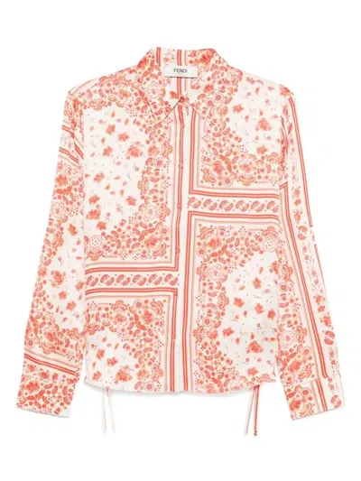 Fendi Floral-print Silk Shirt