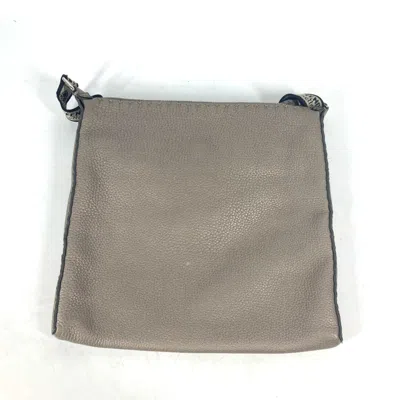 Pre-owned Fendi Selleria Beige Leather Shoulder Bag ()