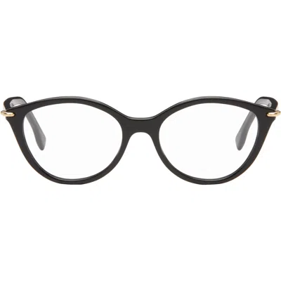Fendi ブラック ' Selleria' メガネ In Orange