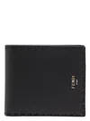 Fendi Logo Wallet Wallets And Card Holders Black In Multicolor