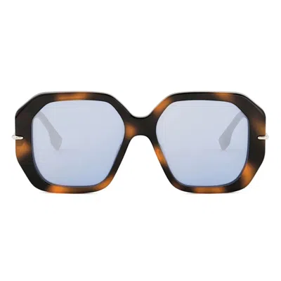 Fendi Selleria Brown Square Sunglasses