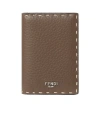 Fendi Selleria Leather-trimmed Cardholder