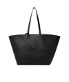 Fendi Shopping Bag Diagonal Selleria Large In Pelle In Black