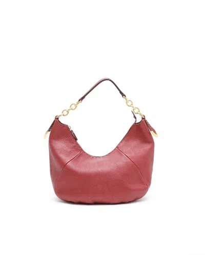 Fendi Selleria Hobo Bag In Red