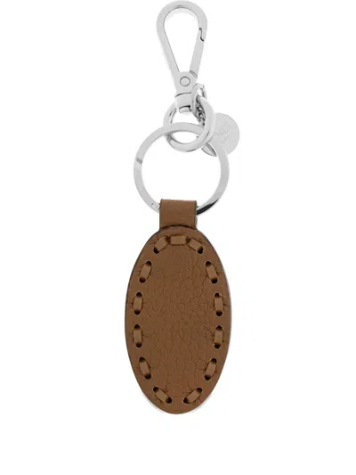 Fendi Selleria Keyring In Green