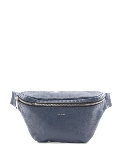 Pre-owned Fendi Selleria Leather Belt Bag In Blue