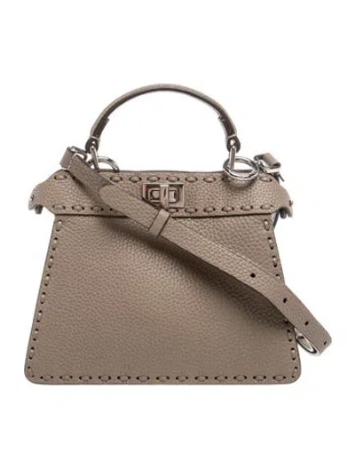 Pre-owned Fendi Selleria Peekaboo Iseeu Petite 2024 In Neutrals