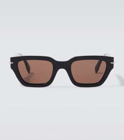 Fendi Selleria Rectangular Sunglasses In Brown