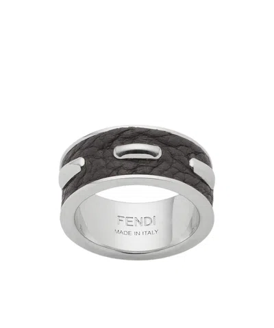 Fendi Selleria Ring In Gray