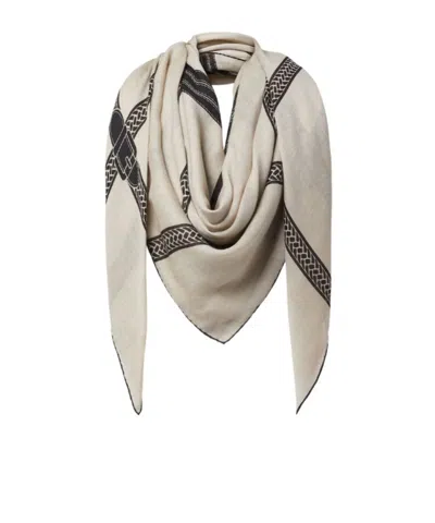 Fendi Selleria Shawl In Neutral