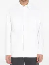 Fendi Selleria Stitching Denim Jacket In White