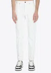 Fendi Selleria Straight-leg Jeans In White