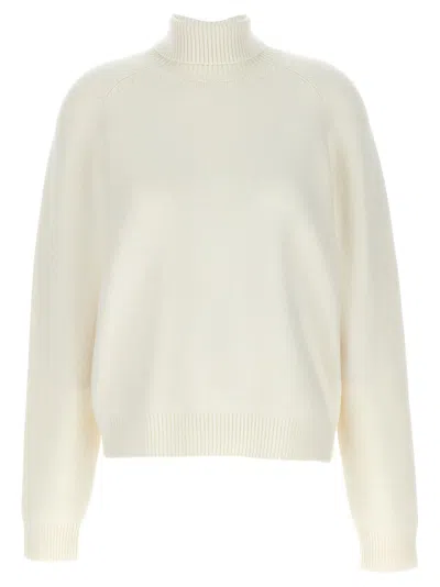 Fendi Maglione In Misto Cashmere Bianco Donna In White