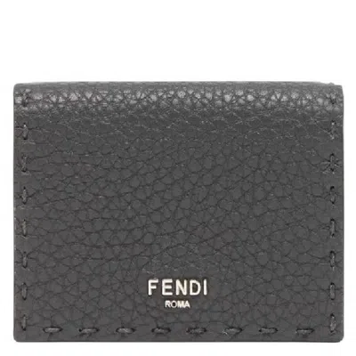 Fendi Selleria Tri-fold Leather Wallet