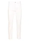 Fendi Regular Denim White Wth Ff Embroidery Jeans White In White