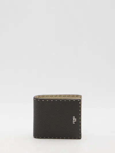 Fendi Selleria Wallet In Brown