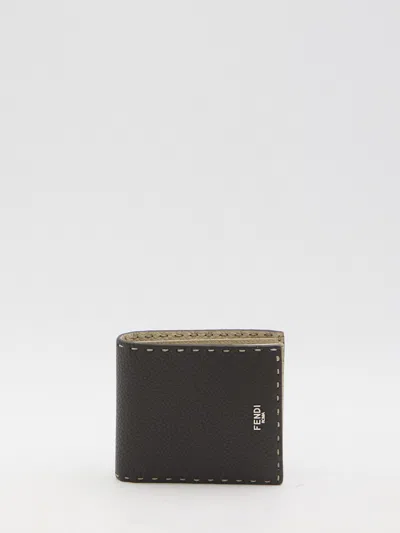 Fendi Selleria Wallet In Brown