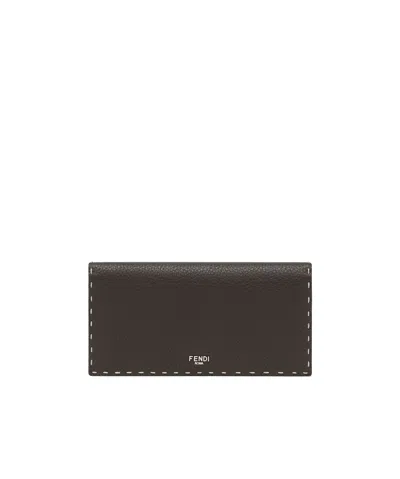 Fendi Selleria Wallet In Brown
