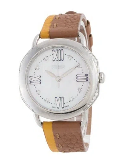Pre-owned Fendi Selleria Watch In Multi