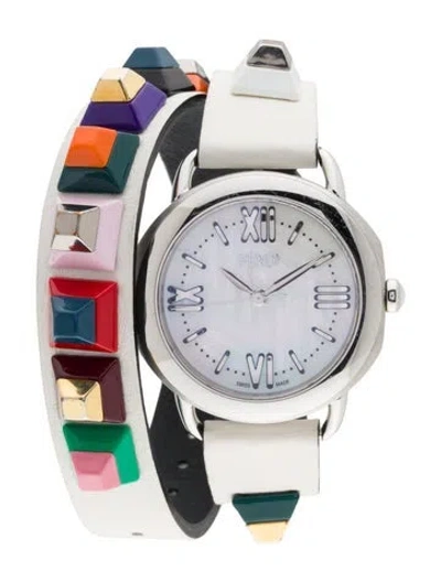 Pre-owned Fendi Selleria Watch In Multicolor