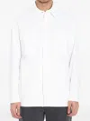 Fendi Selleria Stitching Denim Jacket In White