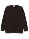 Fendi Sequin-logo Sweatshirt In Purple