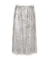 Fendi Sequined Skirt In Gray