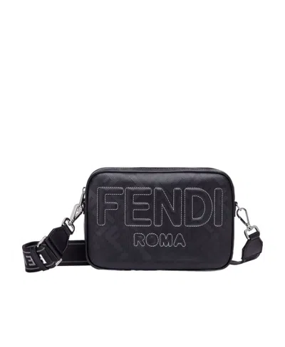Fendi Shadow Camera Bag In Black