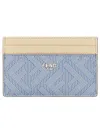 Fendi Azure Leather Wallet In Azure