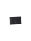 Fendi Bi-fold Embossed Pattern Wallets In Black