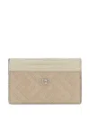 Fendi Shadow Card Holder In Neutrals