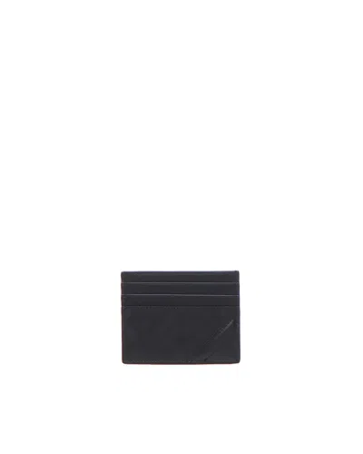 Fendi Shadow Diagonal Card Holder In Black