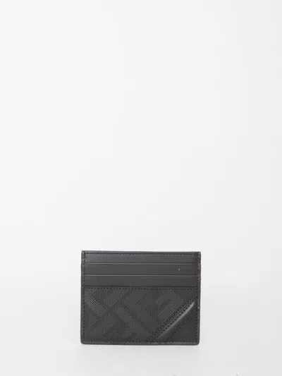 Fendi Shadow Diagonal Cardholder In Black