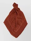 Fendi Shawl Square Fringed Edges
