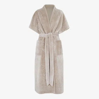 FENDI FENDI SHEARLING COAT SCIALLE