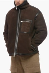 Fendi Logo-embossed Shearling Jacket